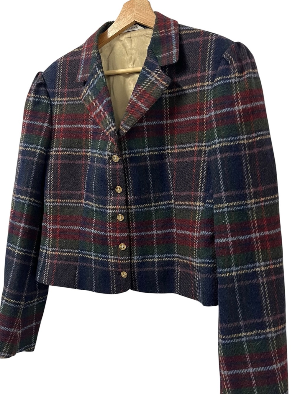 Vintage 80s Frank Borenstein Sporting Life Tweed Jacket Wool Blend Women's M - Picture 4 of 5